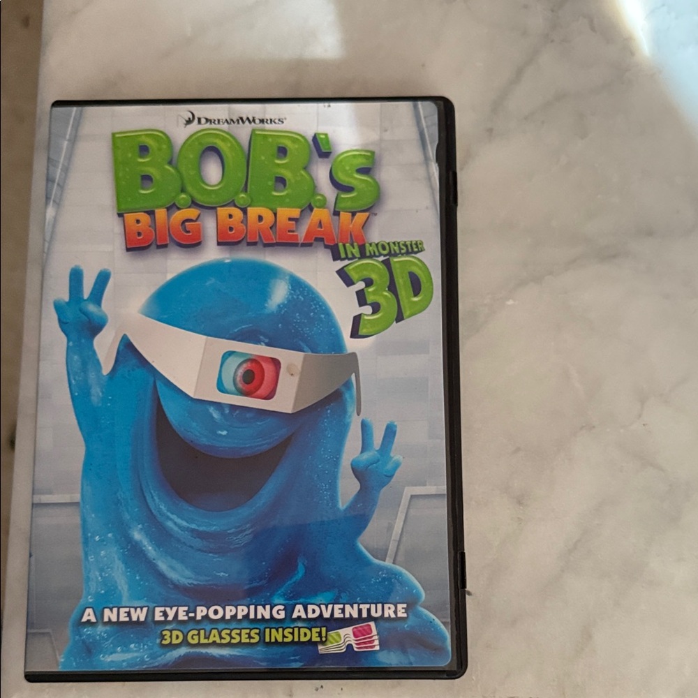 DreamWorks B.O.B's Big Break 3D DVD - Blue and Green